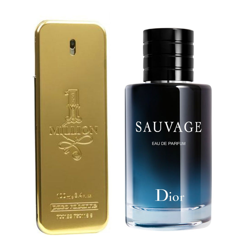 COMBO 39 (ONE MILLION 100 ML + SAUVAGE 100 ML) LOS PERFUMES MÁS VENDIDOS